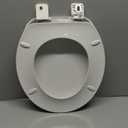 Round Toilet Seat 16.5" - Soft Close, Durable PP Toilet Seat, Easy Installation & Removal, Fits Most Toilet Bowls