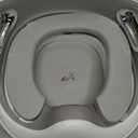 Potty Training Toilet Seat, Toddler Toilet Seat Attachment with Safety Handles, Detachable Soft Cushion, Anti-Slip Design and Splash Guard, Baby Toilet Seats for Kids, Boys and Girls (Grey)