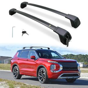 Snailfly Lockable Crossbars for Mitsubishi Outlander 2022-2026 & Outlander PHEV 2023-2026 (with Flush Side Rails), Aluminum Roof Rack Cross Bars, Cargo Carrier Accessories for Kayaks Bikes Skis Canoes