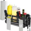 Amazon.com : Griddle Caddy for Blackstone Griddles Prep Cart, Space Saving Grill Accessories Storage Caddy, BBQ Accessories Holder for Blackstone 28-36 Grill with a Magnetic Tool Holder Paper Towel Holder : Patio, Lawn & Garden