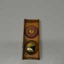 Antique Brass Polished Balance Scale with Velvet Box with Weights Jewelry 50 Grams