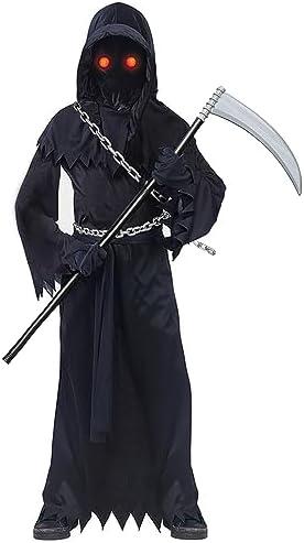 Nabobs Grim Reaper Costume Kids Scary Halloween Costumes for Boys Girls XL