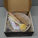 Superbaking Sourdough Starter Kit, 9" Round Banneton Bread Proofing Basket Set, Sourdough Bread Baking Supplies, Sourdough Tools with Silicone Bread Sling, Bread Making Tools, Baking Gifts