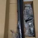 Black Curtain Rods 18 to 88 Inch, Industrial Curtain Rods,Adjustable Length,1 in Diameter Pipe,Wall or Ceiling Mounted,for Bedroom and Living Room(Black 18 to 88)