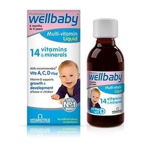 Wellbaby Multi-Vitamin Liquid 14 Vitamins and Minerals 150ml