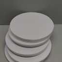 Trwcrt Cake Boards 10 Inch Round, Cake Drums 1/2 Inch Thick Sturdy Multiple Layers Smooth Edged for Birthday Wedding Party Displays