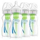 Dr Brown's Options+ Anti-Colic Baby Bottles, Four Pack, 270 ml Bottles
