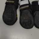 QUMY Dog Shoes for Large Dogs, Medium Dog Boots & Paw Protectors for Winter Snowy Day, Summer Hot Pavement, Water-Resistant in Rainy Weather, Outdoor Walking, Indoor Hardfloors Skid-Resistant Sole (Size 6: 2.6''x3.0''(W*L) (Pack of 4))