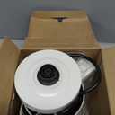 WTJMOV 0.6L Small Electric Tea Kettle Lightweight, 20 Ounce Double Wall Hot Water Boiler Stainless Steel Auto Shut-off, 120V Portable Travel Electric Kettle Fast Boil for Tea and Coffee, White