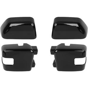 RAZPOY 4PCS Rearview Mirror Cover Side Mirror Shell Trim Compatible with Ford F250/F350/F450/F550 2017-2023, Black