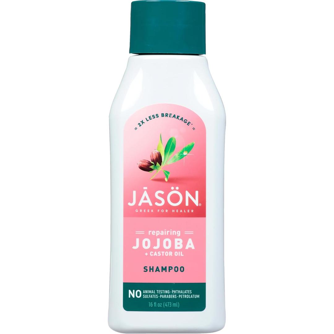 Jason Shampoo, Strong & Healthy Jojoba and Castor Oil, 16 Oz