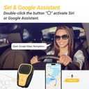 INGA Wearable Bluetooth Speaker, IP67 Waterproof Clip-on Mini Portable Speakers, Wireless Clip Speaker with Built-in Mic, Hands-Free Music and Calls for Work/Riding/Golf/Outdoor(Yellow)