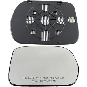 Passenger Right Side Heated Mirror Glass Compatible with Honda Pilot 2008 2007 2006 2005 2004 2003 Right Power Heated Mirror Glass