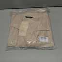 Okiwam Women's Spring Summer Dresses 2026 Casual Short Sleeve V-Neck T-Shirt Mini Vacation Sun Dresses with Pockets (XXL, Light Khaki)