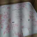 Laura Ashley - Twin Comforter Set, Reversible Cotton Bedding for Year Round Use, 2 Piece Coquette Bed Set with Matching Pillowcase (Delphine Mauve Pink)