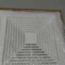 Baquler 2 Pcs Exhaust Bathroom Fan Cover 12 x 12'' Bathroom Ceiling Grille with Springs Plastic Replacement Vent Fan Fits Models 663 670 671 675 688 689 Ventilation Plastic Cover White