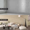 3D Wall Panels Peel and Stick 23.82"x110" PVC Faux Travertine Texture, Self Adhesive Waterproof Wall Covering, DIY Accent Wall, Sofa Background Backsplash & Modern Home Decor, Covers 18 sq.ft