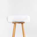 Hofdeco Premium Bolster Pillow Insert, 7"x22" ( Cover Size 6"x20") Water Resistant Synthetic Down Alternative Sham Stuffer for Patio, Bench, Garden, White