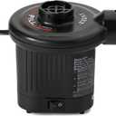 Intex 66619E 120 Volt Quick Fill AC Electric Air Pump with 3 Nozzles, Black