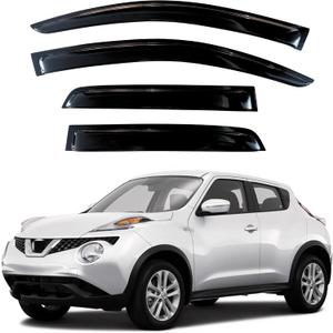 KPY Rain Guards Fit for 2011-2017 Nissan Juke, in-Channel Window Visors Vent Wind Deflectors 4PC, Car Accessories for 11-17 Juke