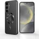 AUROX for Samsung Galaxy S24 Case with Invisible Stand [Compatible with MagSafe] Magnetic Case for Samsung Galaxy S24, Military Grade Shockproof Phone Case with Kickstand, Black