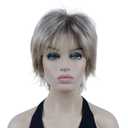Lydell Short Layered Shaggy Wavy Full Synthetic Wigs (R10-26 Blonde Mixed Dark Root)