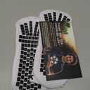 Lux Dual Grip Socks - Soccer Grip Socks for Men and Women. GripArray Performance & Comfort (Large, White)