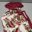 Little Girls Sleeveless Relax Fit Jumpsuit Chiffon Belt Floral Romper Jumpsuit Size 10