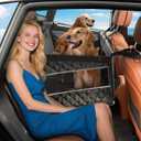MIXJOY XL Dog Car Seat for Large Medium Dogs, Back Seat Extender for Pets, Waterproof Pet Carseat for Medium Sized Dog, Hammock for Pet, with Storage Pocket for Cars/ SUV/ Truck(XL)