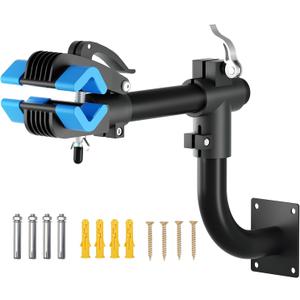 Urban Deco Bike Repair Stand Bench Mount Bike Stand Wall Mounted Bike Work Stand Bicycles Maintenance Rack Bike Clamp for Road Mountain Bike,Road Bike (13.6 inch Curved)