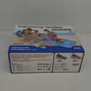 Sandbox with Lid, Toddler Dirt Diggers Construction Sand Box with Dump Truck,Excavator,Crane,8PCS Beach Toys Indoor Outdoor Play Sand Activity Sensory Set Ideal Summer Gifts for Boy Girl Ages 3+