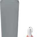 Sleeping Bag Liner, Ultra-Light 4.4oz Sleeping Bag with Low-Elastic Nylon Taffeta Fabric, Thin Travel Mattress, Suitable for Hotels, Camping, Travel and Backpacking Hiking (Grey)