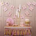 5 Arm Candelabra with Acrylic Lampshade Set of 4 Gold Candelabra for Wedding Table Birthday Party Home Decoration 39.4'' Candle Holder Fit LED Taper Candles