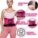 Waist Trimmer for Women, Waist Trainer for Weight Loss,Slimmer Sweat Belt for Men (Small-Medium, Pink Pro)