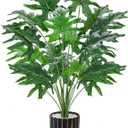 Der Rose Fake Plants Tall 28'' Green Artificial Tropical Faux Plants Indoor for Living Room Home House Decor