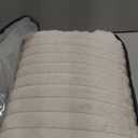 Nayoroom Fluffy Faux Fur Duvet Cover Queen Size Velvet Flannel Beige Striped Reversible Comforter Cover Winter Warm 3 Pcs Luxury Soft Shaggy Plush Fuzzy Bedding Set with Zipper Closure