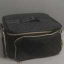 Bagmoly Nail Polish Organizer, Nail Polish Storage Holds 50-70 Bottles & Nail Lamp, Portable Travel Nail Kit Storage Carrying Case Fits Nail Suppiles, Gift for Manicurist, Girls (Black)