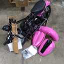 ELEMARA Electric Dirt Bike, 24V Ride on Toy for Big Kids,15 mph & 150lb Max, Kids Motorcycle w/Raised Handlebars, Power Display, Twist-Grip Throttle,Shock Springs, Key Start,Handbrake, 12" Tires-Pink