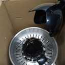 Professional Brushed Stainless Steel Electric Citrus Juicer, 2 Interchangeable Cones for Orange, Lemon & Grapefruit, Easy Clean, Durable Design & Effortless Operation (Black and Silver)