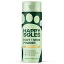 HAPPY SOLES Shoe Deodorizer & Foot Powder - Ultimate Foot Powder for Smelly Feet & Odor Control - Sweat-Absorbing & Odor Eliminator - Ideal for Sweaty Feet & Unpleasant Shoe Smell (Lemongrass)