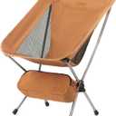 Naturehike YL08 Ultralight Camping Chair, 2.12 LBS Portable Backpacking Chair with Anti-Sinking Feet, Lightweight Compact Collapsible Camp Chair Folding Hiking Chair (Small, Yellow)