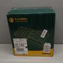 Calmbee 9 in 1 Bamboo Storage Bag Organizer for Kitchen Drawer  Plastic Wrap Dispenser with Cutter & Foil Organizer, Wooden Baggie Organizer for Sandwich, Snack, Gallon, Quart Sizes, Black