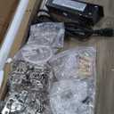 YITAHOME TV Stand for 80/75/70 Inch TVs, Farmhouse Entertainment Center with LED Lights & Storage Cabinets, Open Shelves & Adjustable Shelf, TV Consoles for Living Room, Washed Gray