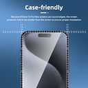 NEW'C 3 Pack Designed for iPhone 16 Plus, iPhone 15 Pro Max, iPhone 15 Plus Screen Protector (6.7 inches), Enhanced Tempered Glass Protection,Case Friendly Ultra Resistant (Transparent)