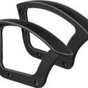 Office Chair 2pcs Ring Arm Replacement Parts Wheelchair Accessories Plastic Chairs Black Armrest Part Accessories Arm Accessory Angle Desk 16.5x10.6inches