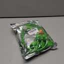 2 x 3 Way Extension Cord with LED Switch, 3.28FT Heavy Duty Green Power Cord Splitter,18AWG,10A/1250W,Automatic Overcurrent Protection,Indoor Use,for High-Power Electrical Appliances