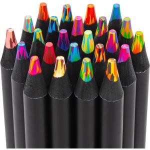 Easter Basket Essentials, 24 Rainbow Colored Pencils, Easter Basket Stuffers, Gifts for Teens Girl Stuff, Art Supplies for Kids 9-12, Gifts for 5-12 Year Old Girl, Arts and Crafts for Kids