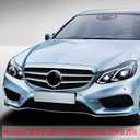 Front Bumper Lip Splitter Spoiler Compatible with Mercedes E-Class W212 E250/ E350/ E400/ E550/ 2014-2016 (Sport Sedan Models Only), Gloss Black 3pcs Air Chin Body Kit Exterior Accessories