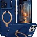CASEKOO Marine Blue Designed for iPhone 17 Pro Case with Spin Magnetic Stand [16FT Military Protection] [Non-Slip Edge] [Fit for MagSafe] Shockproof for iPhone 17 Pro Case with Stand 6.3''