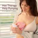 Momcozy Larger Breast Therapy Packs, Hot and Cold Breast Pads with 2 Soft Covers, Breastfeeding Essentials, Postpartum Recovery, 2 Pack, Pink